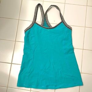 Lululemon Teal Ventilated Racer Back Tank Top